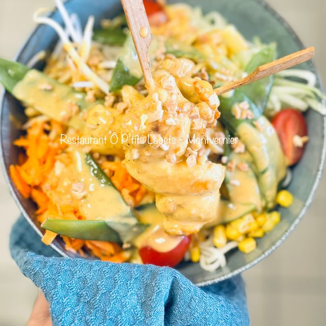 Brochettes de poulet Satay - Bò bún