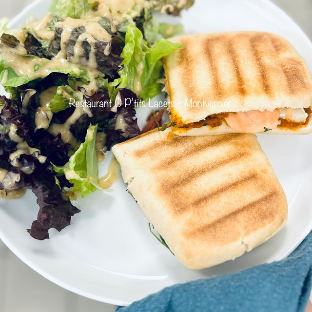 Panini chèvre & saumon fumé