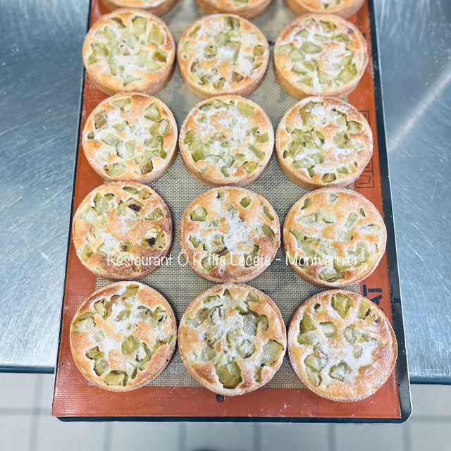 Tartelette Sablée à la Rhubarbe* de Montvernier
