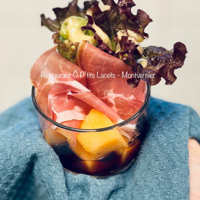 Verrine Melon ô Porto & Jambon de Pays
