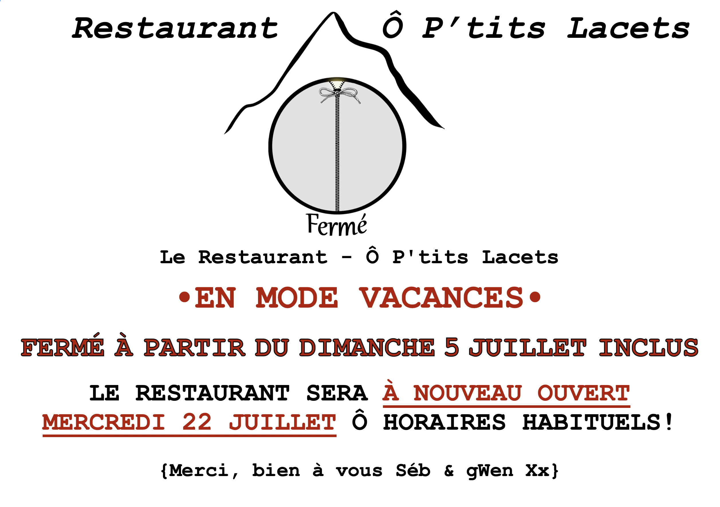 En Mode Vacances -> Juillet 2026