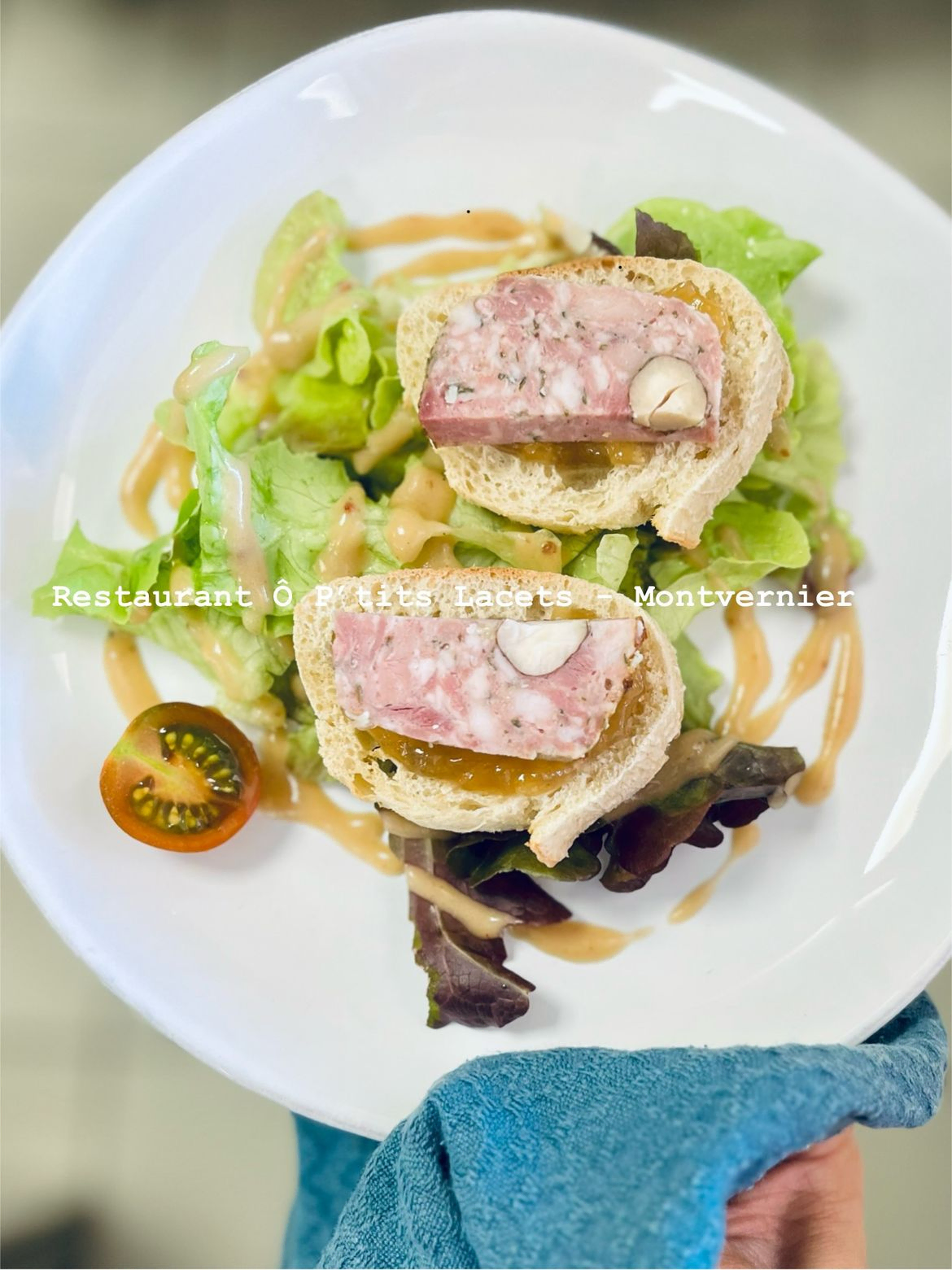 Terrine de lapin ô noisettes sur toast