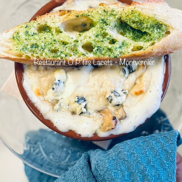 Cassolette de champignons ô Bleu