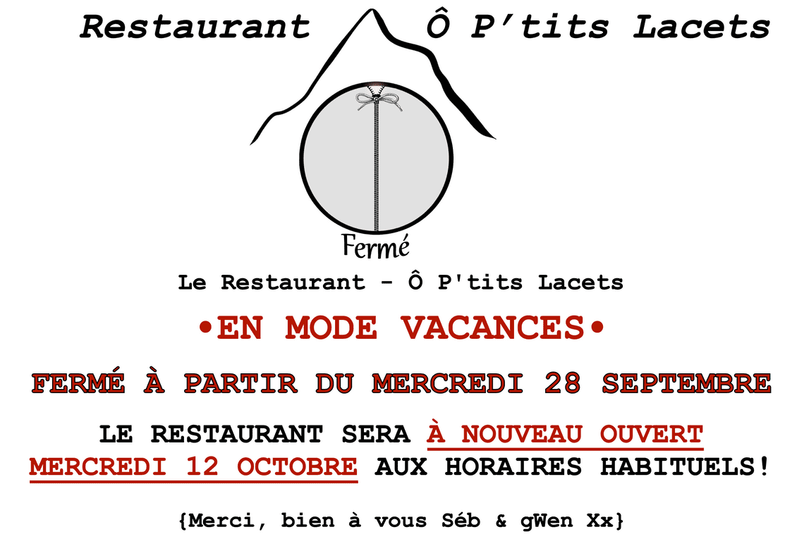 Restaurant O Ptits Lacets Montvernier Menu