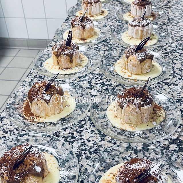 P'tites Charlottes Poires/Mousse ô chocolat