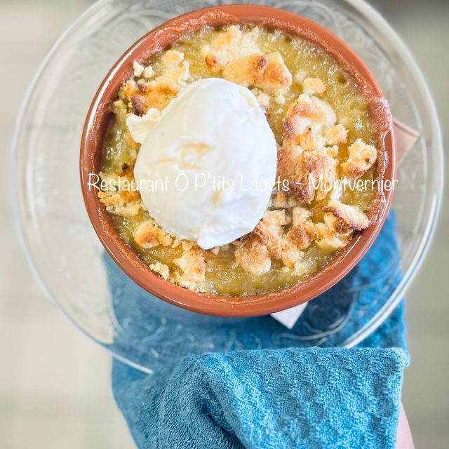 Crumble Maison pommes/abricots
