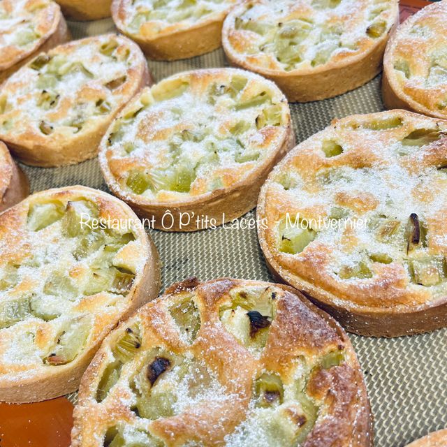 Tartelette Sablée à la Rhubarbe* de Montvernier